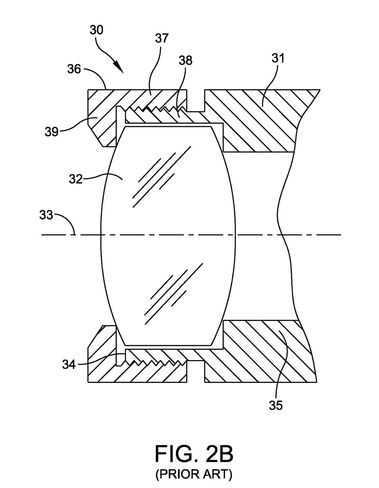 Opto-mechanical apparatus adapted for mounting optical elements with small cross sections