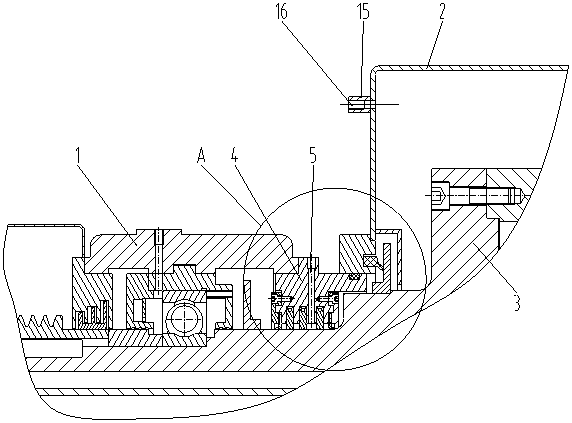 Horizontal spiral unloading sedimentation centrifuge airtight explosion-proof structure