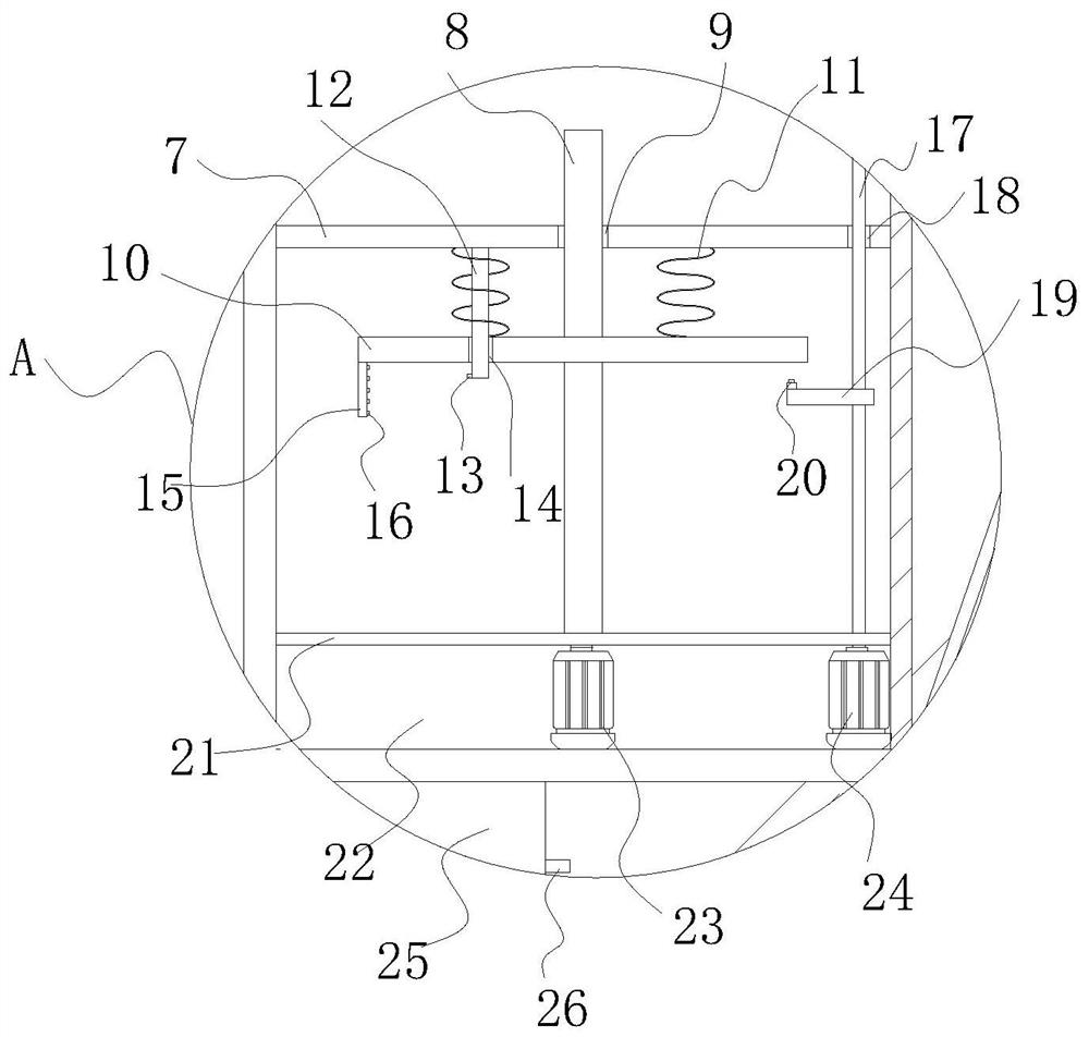 Sweeping device of a sweeping vehicle