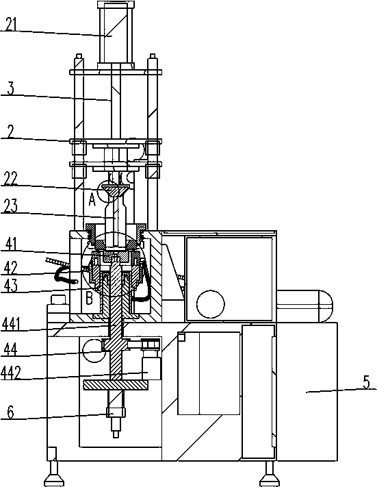 Argon shield welding device for titanium cup