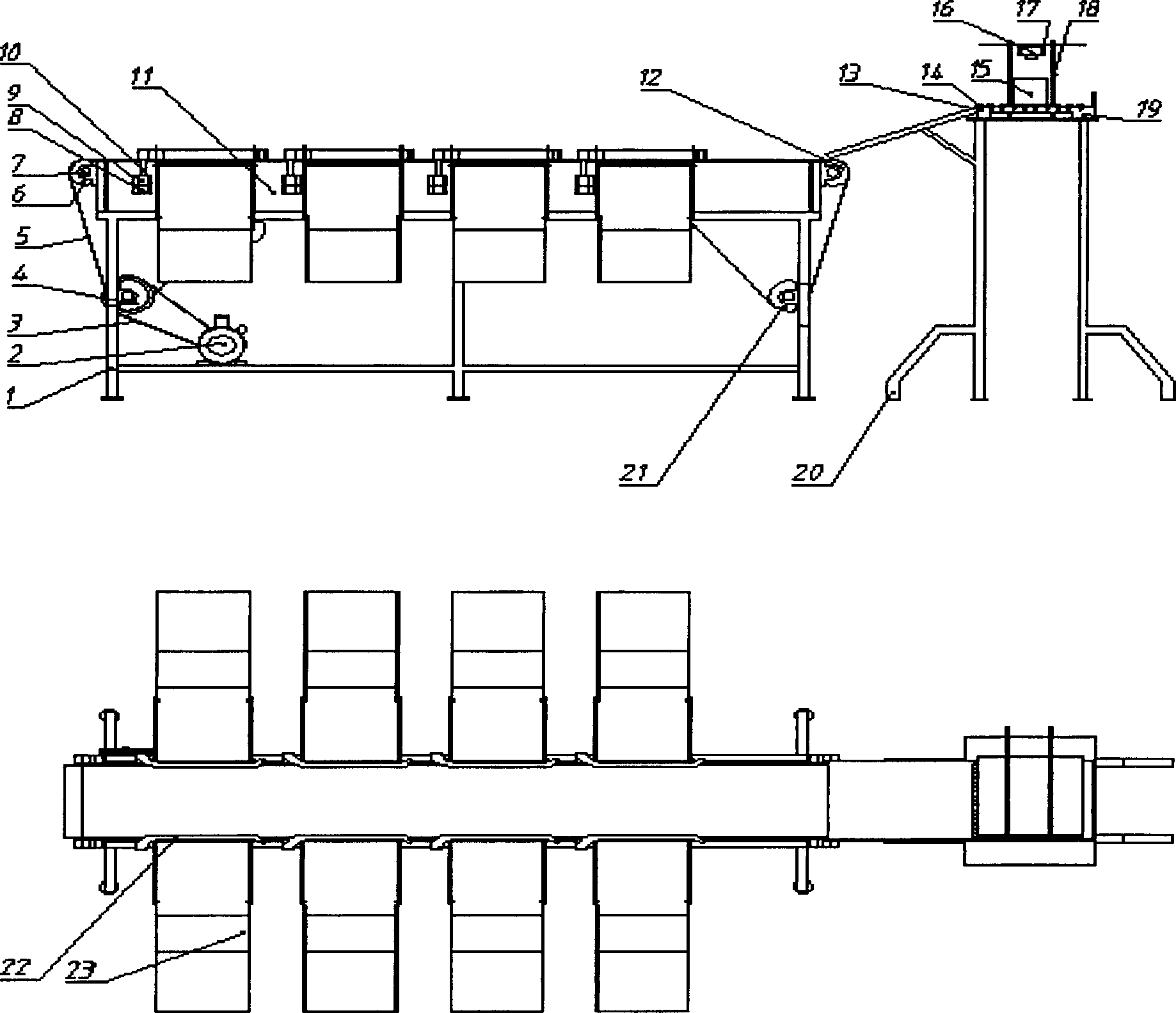 Small multifunctional sorting machine for sorting expresses