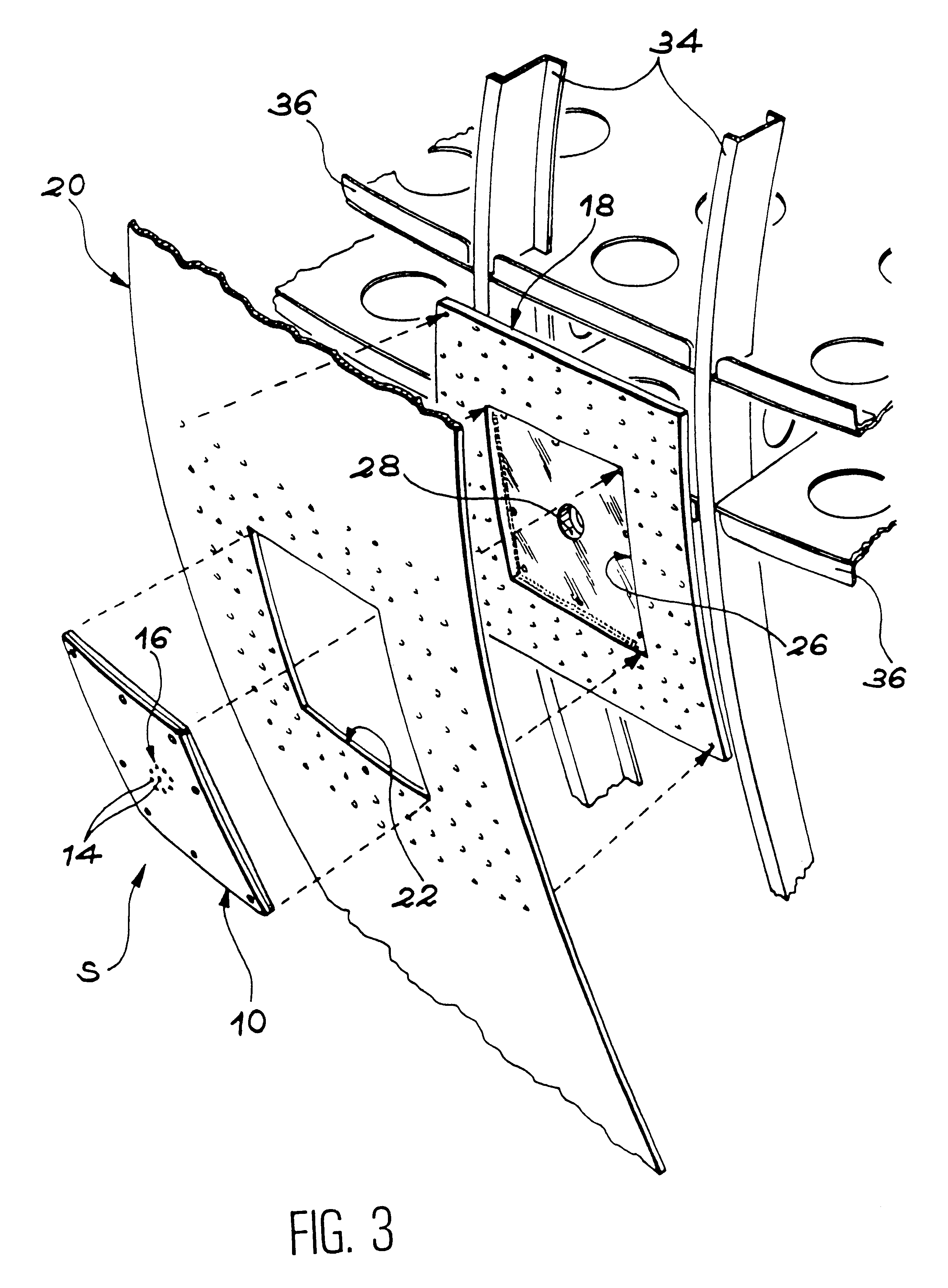 Device for pressure tapping and procedure for setting it on a fuselage panel of an aircraft