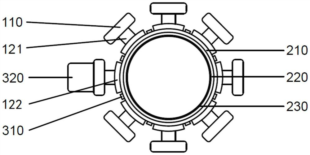 Variable-thrust flexible nozzle system of miniature solid rocket engine