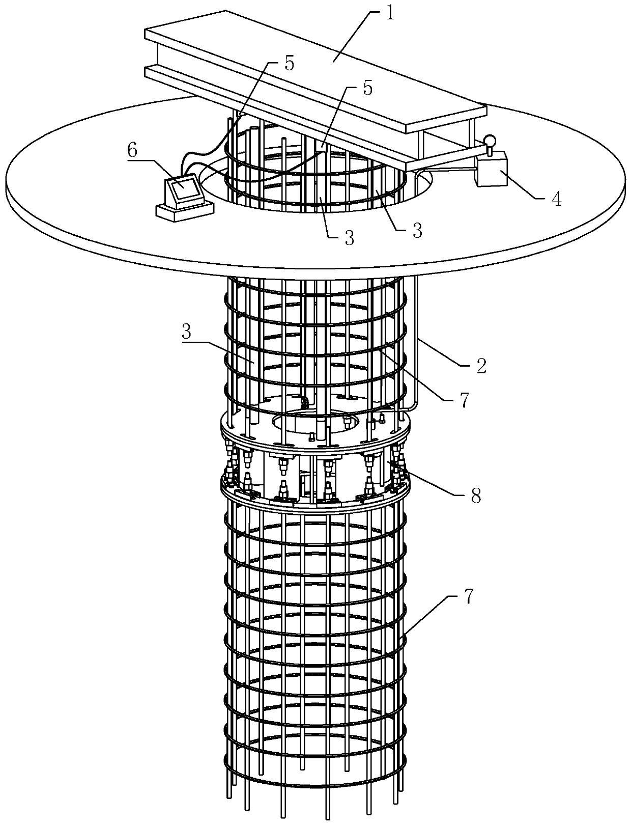 Loading box for self-balancing method detection and pile foundation bearing capacity detection device and method