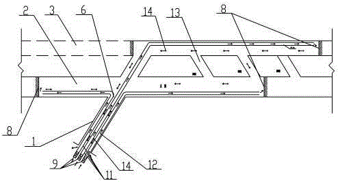 Ventilation method of inclined shaft assisted double-hole construction