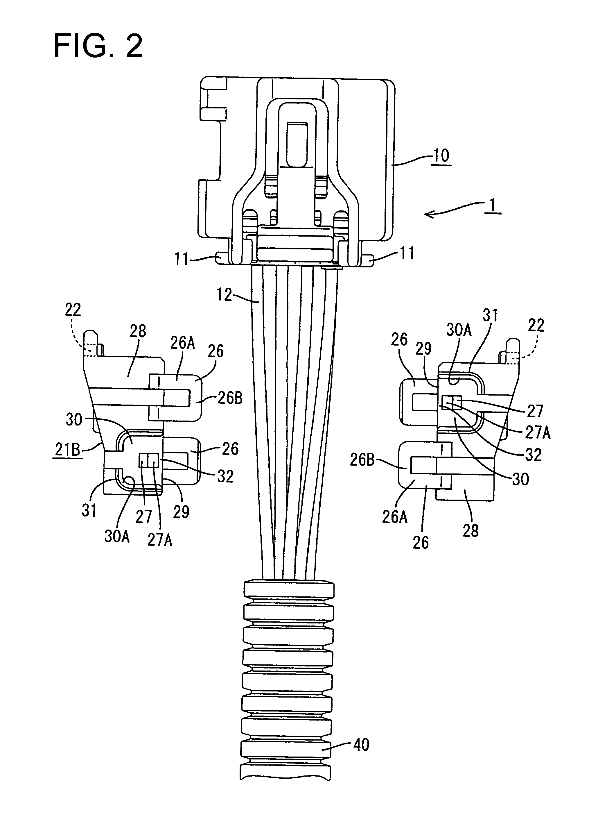 Wire cover with two longitudinal halves connectable around electric wires