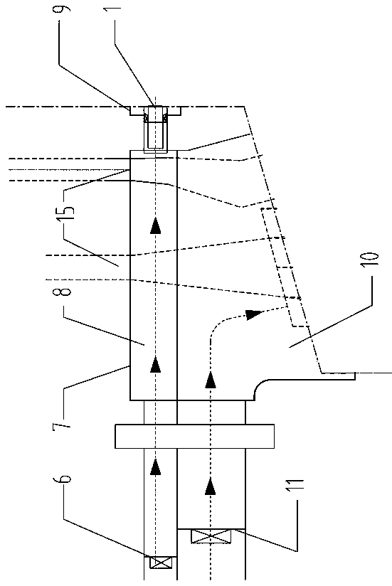 Efficient low-pollution W-shaped flame boiler OFA (over fire air) device and method