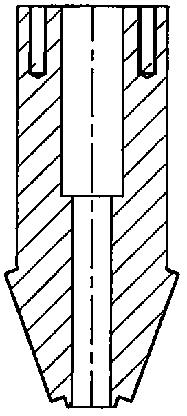 Integral extrusion forming mold for light alloy shell complex inner ring rib