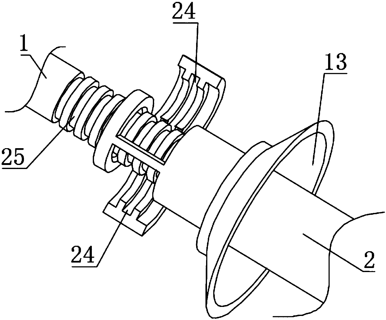 Interventional therapy apparatus used for cardiovascular diseases