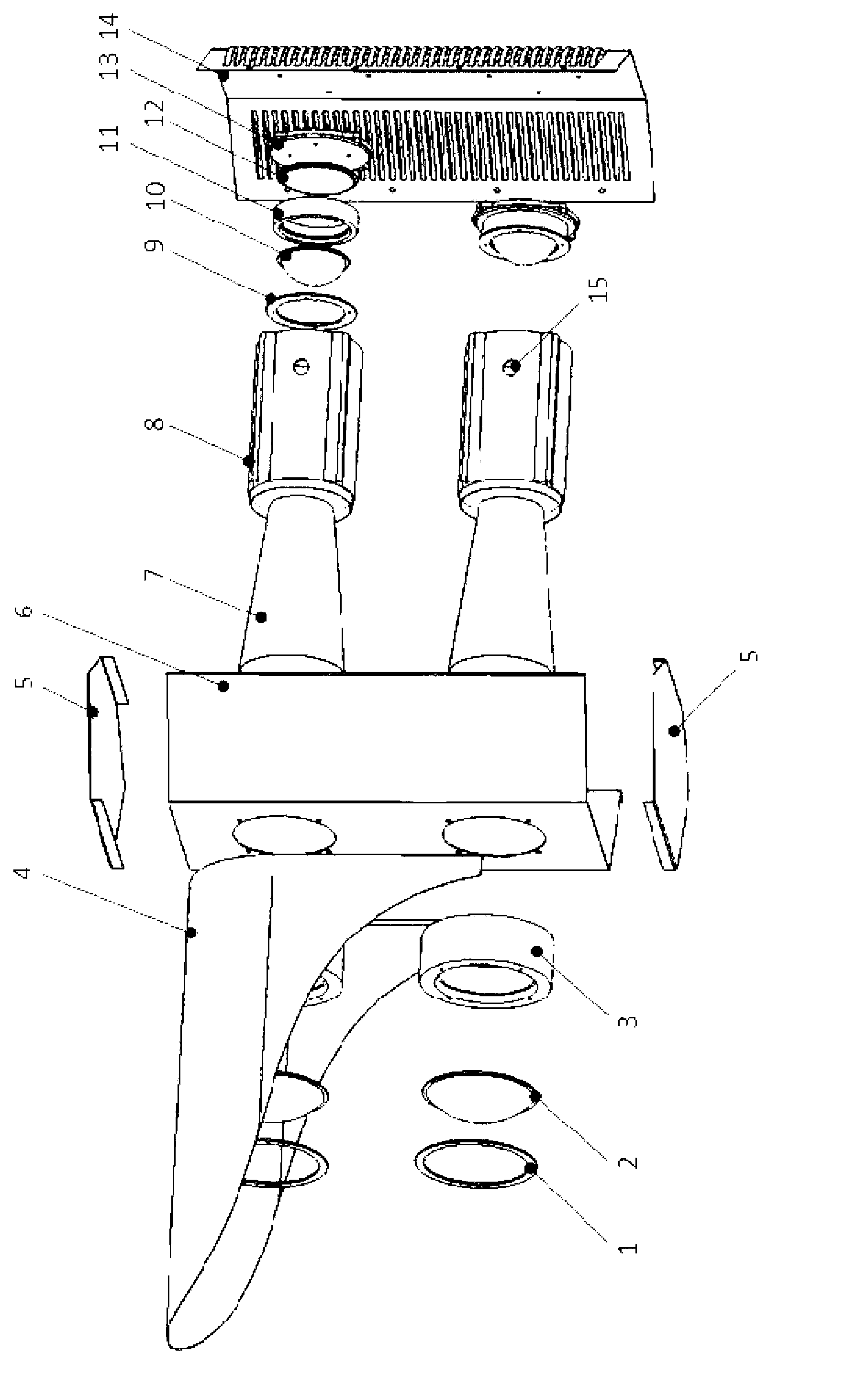 Light emitting diode (LED) remote flood light