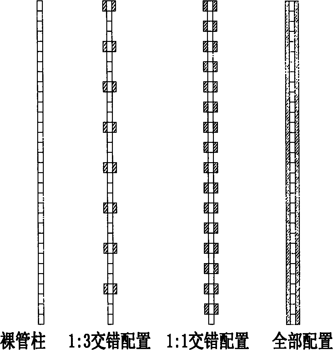 Method for inhibiting vortex-induced vibration of novel deepwater drilling riser