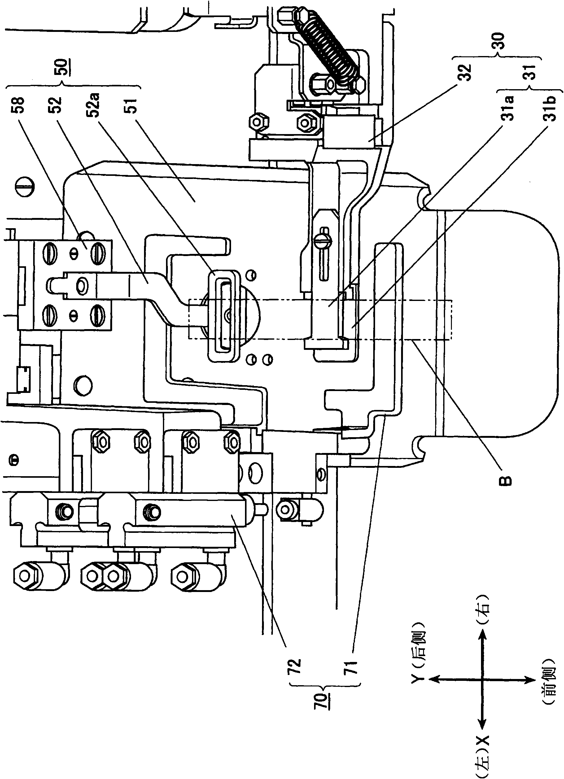 Band tailoring sewing machine