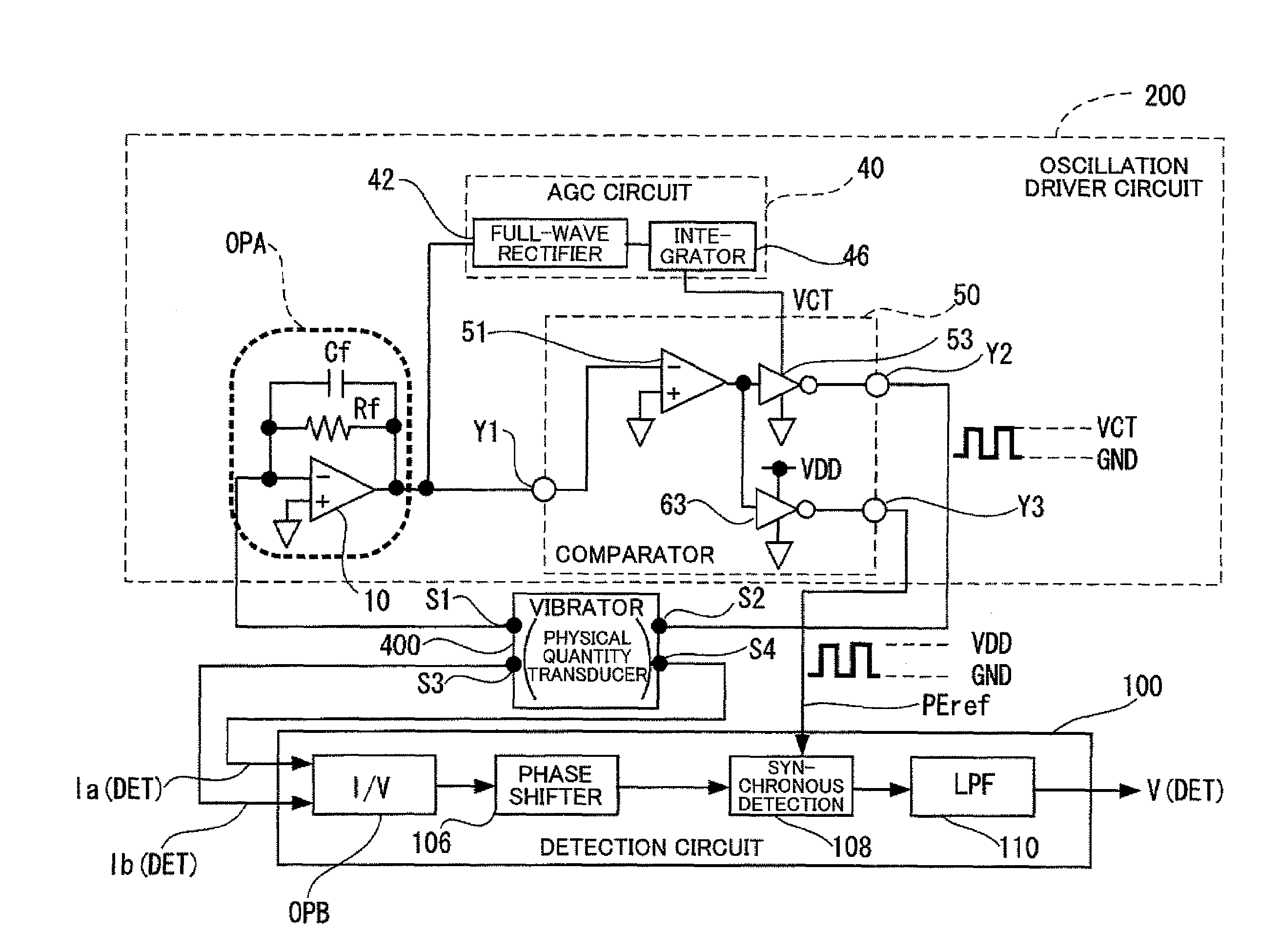 Oscillation driver circuit, oscillation driver device, physical quantity measurement circuit, physical quantity measurement device, and electronic instrument