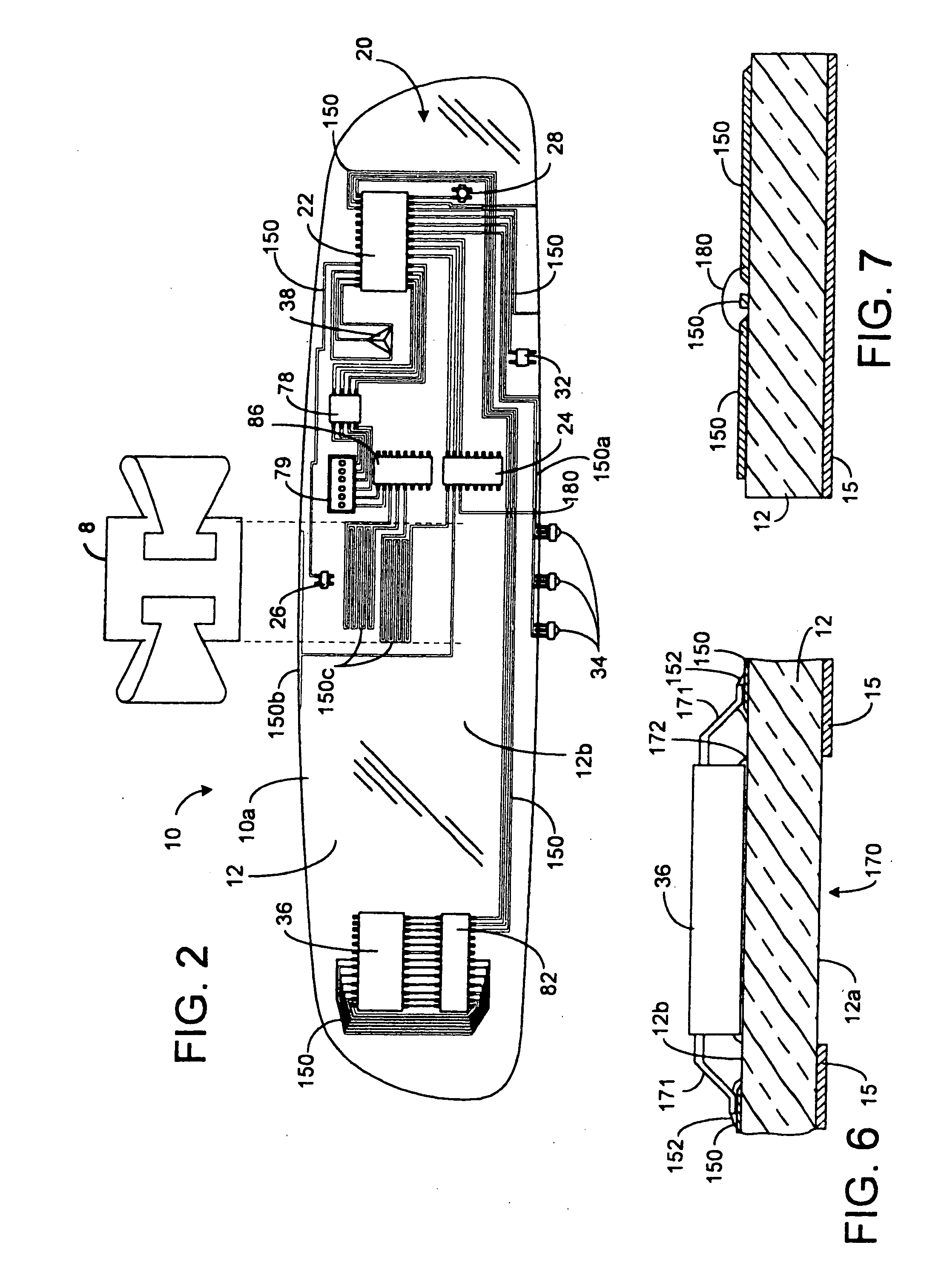 Rearview assembly having an integral crush zone