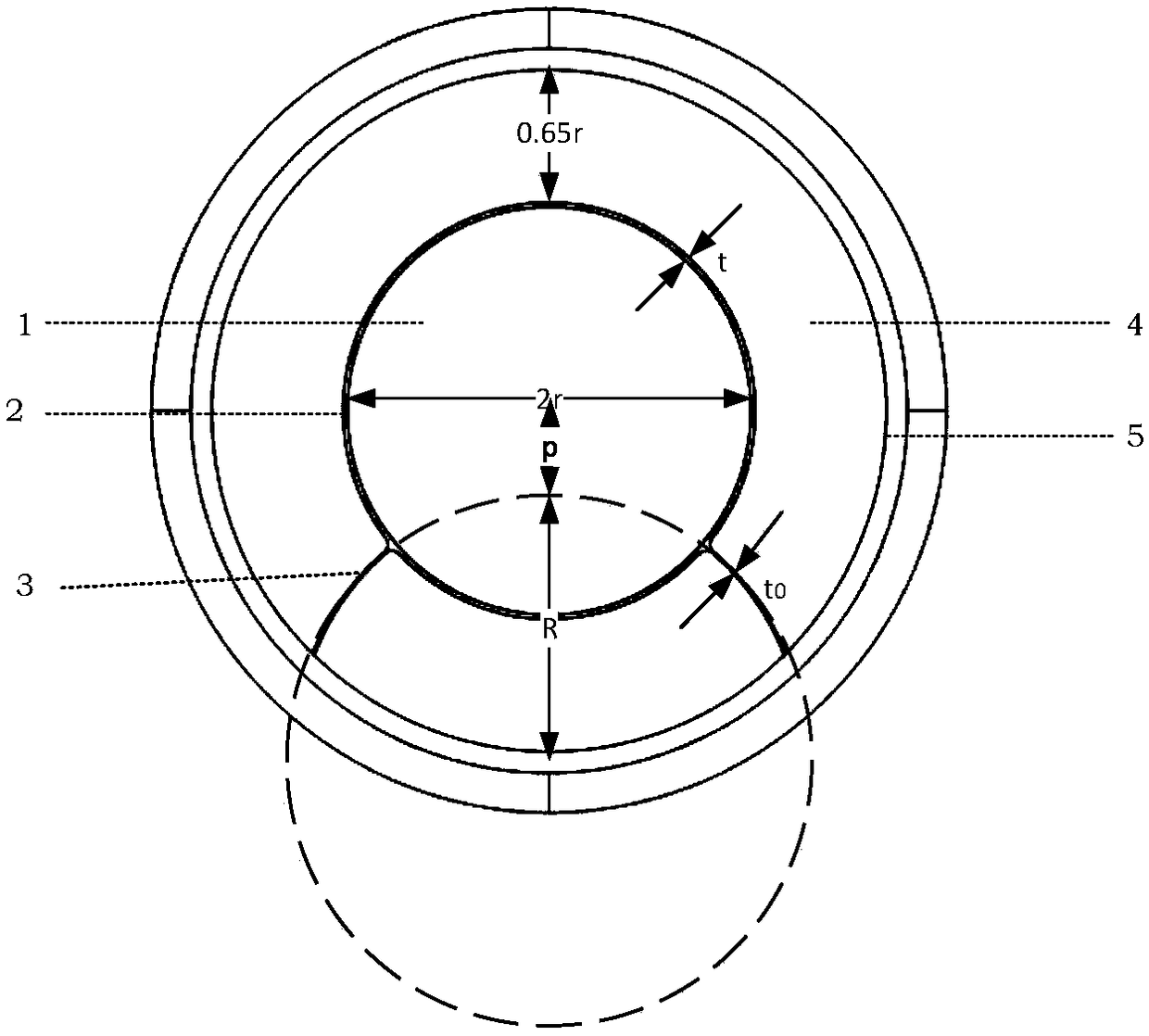 Hoist optical fiber for transmitting hollow light beams