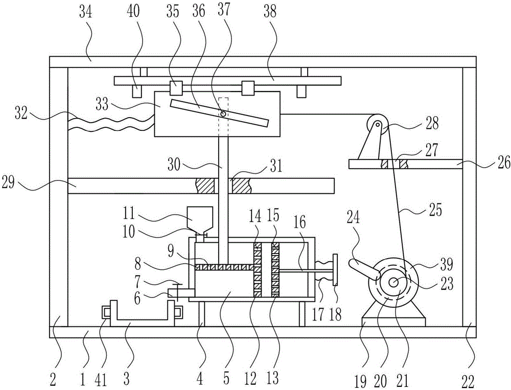 Lubricating oil stirring device for components and parts in pilotless automobile