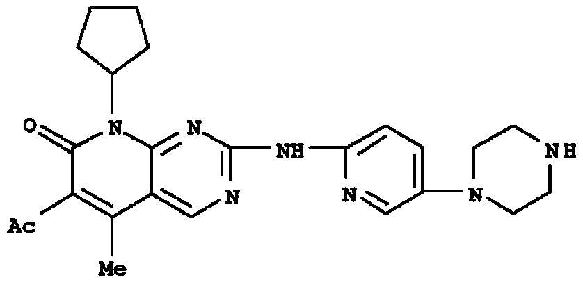 Application of a pyrimidine amine compound as a cyclin-dependent kinase 4/6 inhibitor