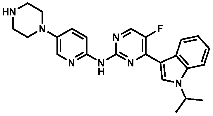 Application of a pyrimidine amine compound as a cyclin-dependent kinase 4/6 inhibitor