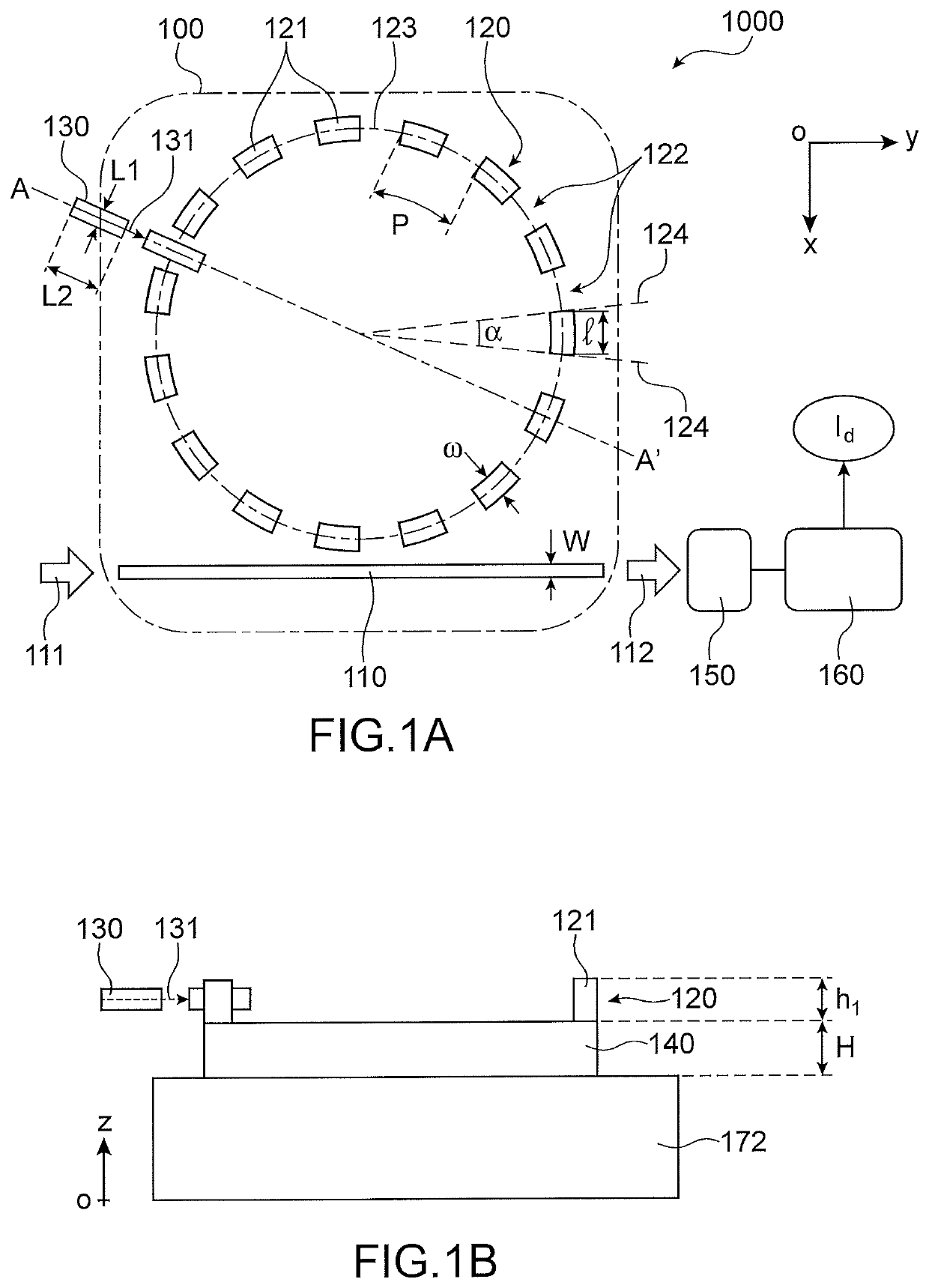 Displacement sensor with segmented ring microresonator