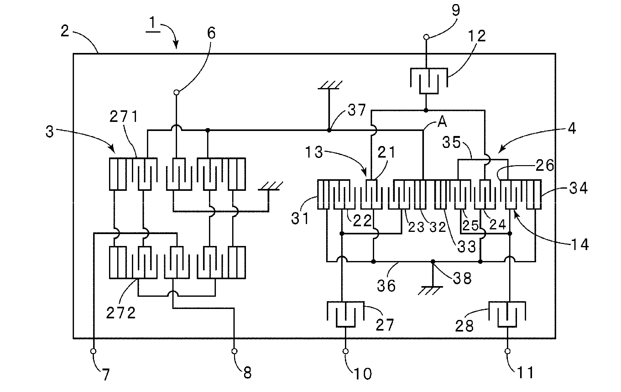 Balanced acoustic wave filter device and composite filter