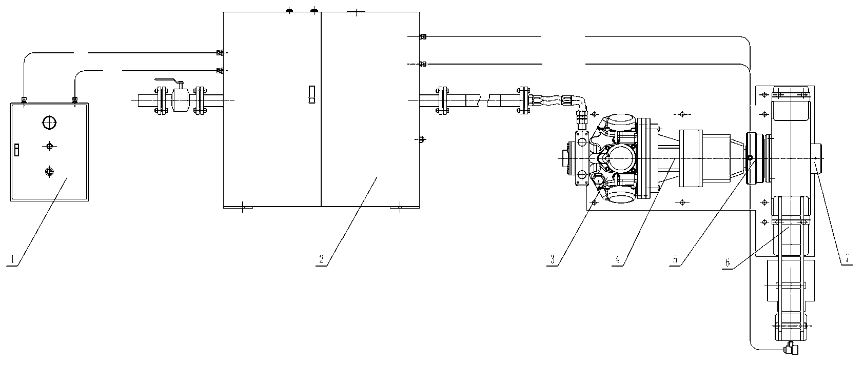 Full-pneumatic accident driving system for metallurgical production equipment