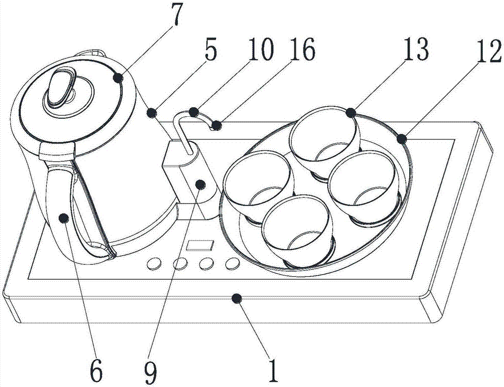 Electric kettle capable of automatically pouring water