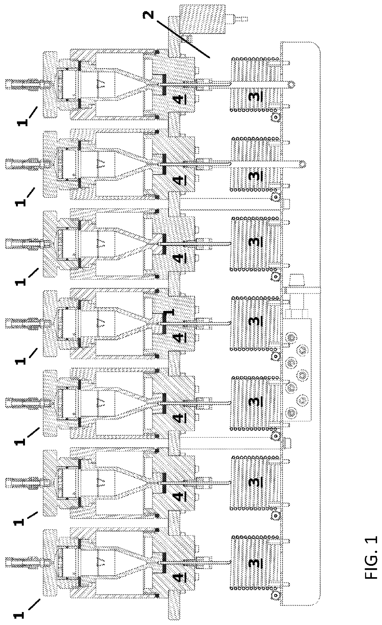 Flow cell for a dissolution test device