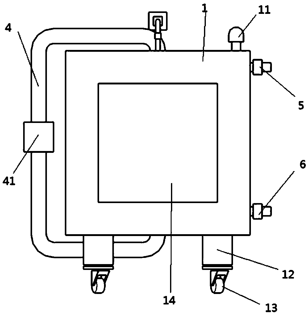 Circulating water rapid refrigerating device