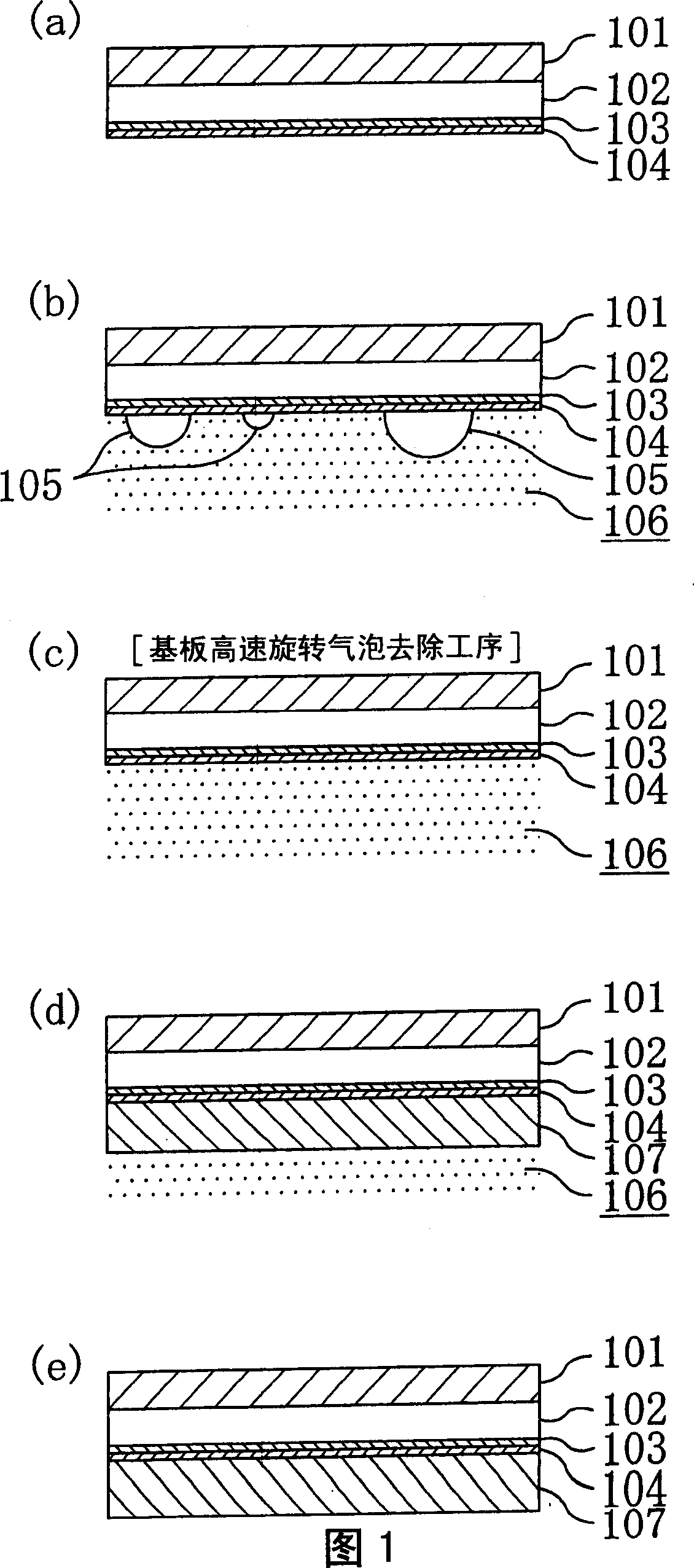 Filming method of substrate and filming appts.