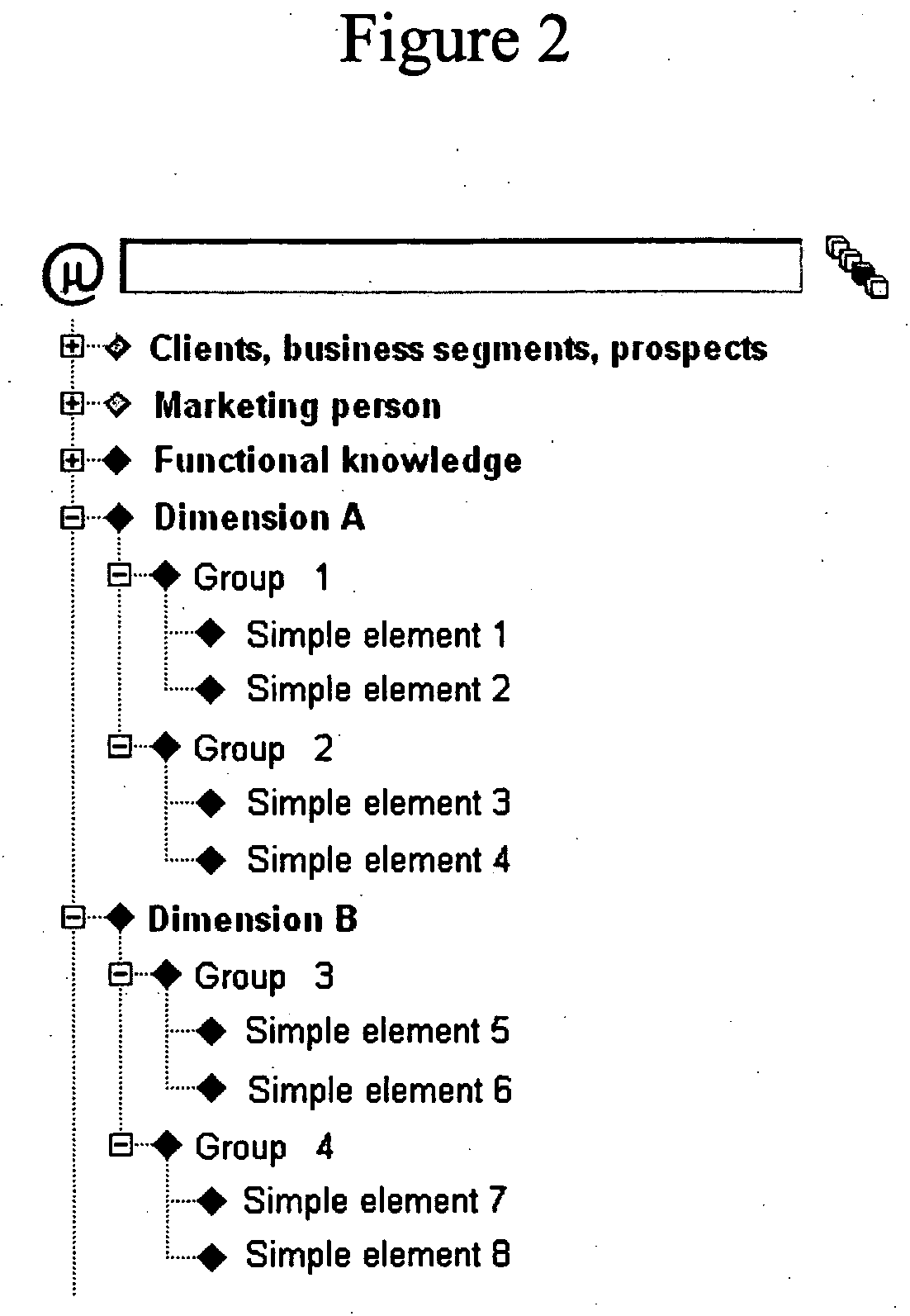 Data processing method based on simple element dynamic structures