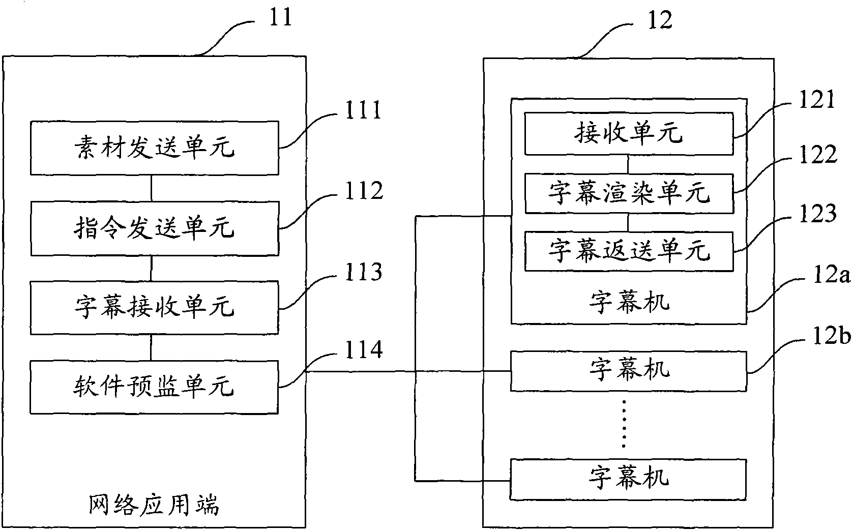 Subtitle broadcasting system with software previewing function