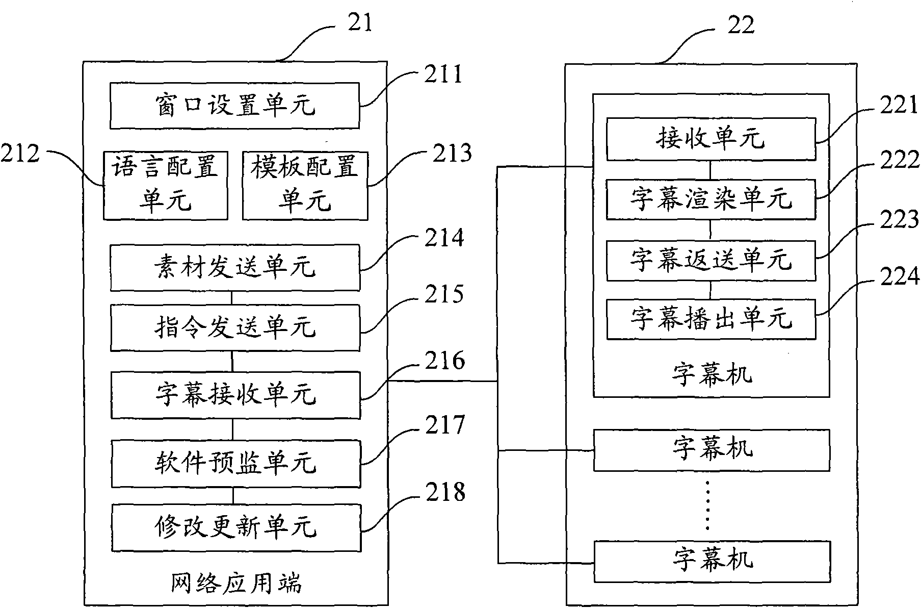 Subtitle broadcasting system with software previewing function