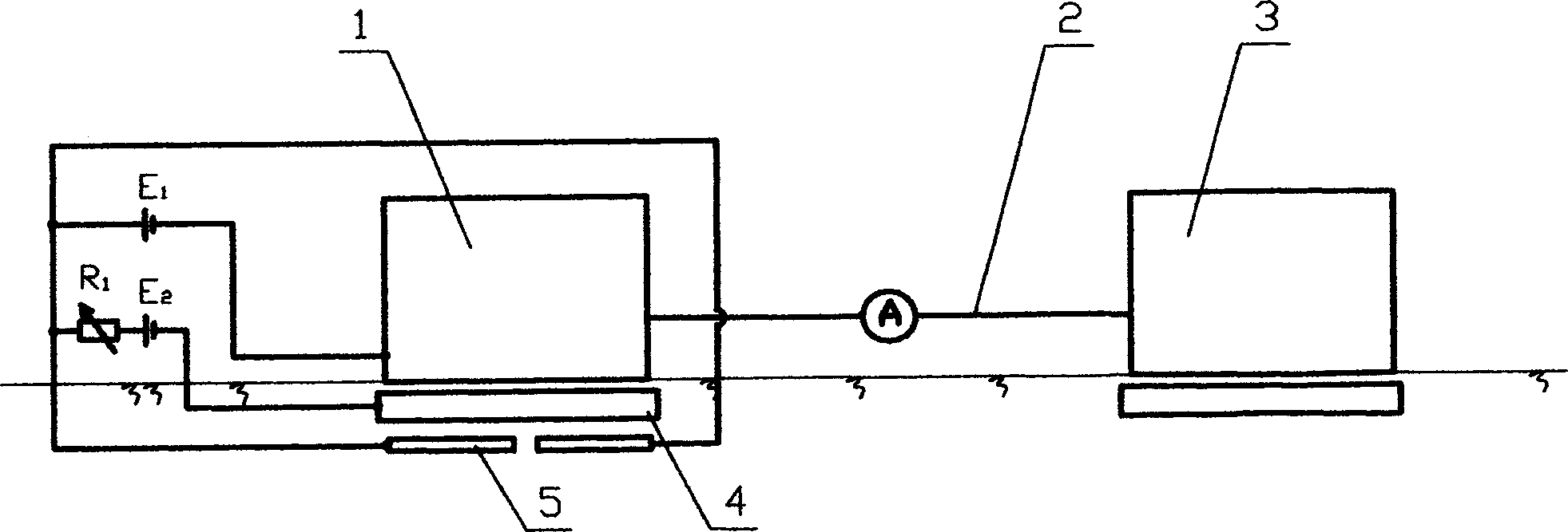 Method for elimination of interference damage of leaked stray current in ground from DC power supply