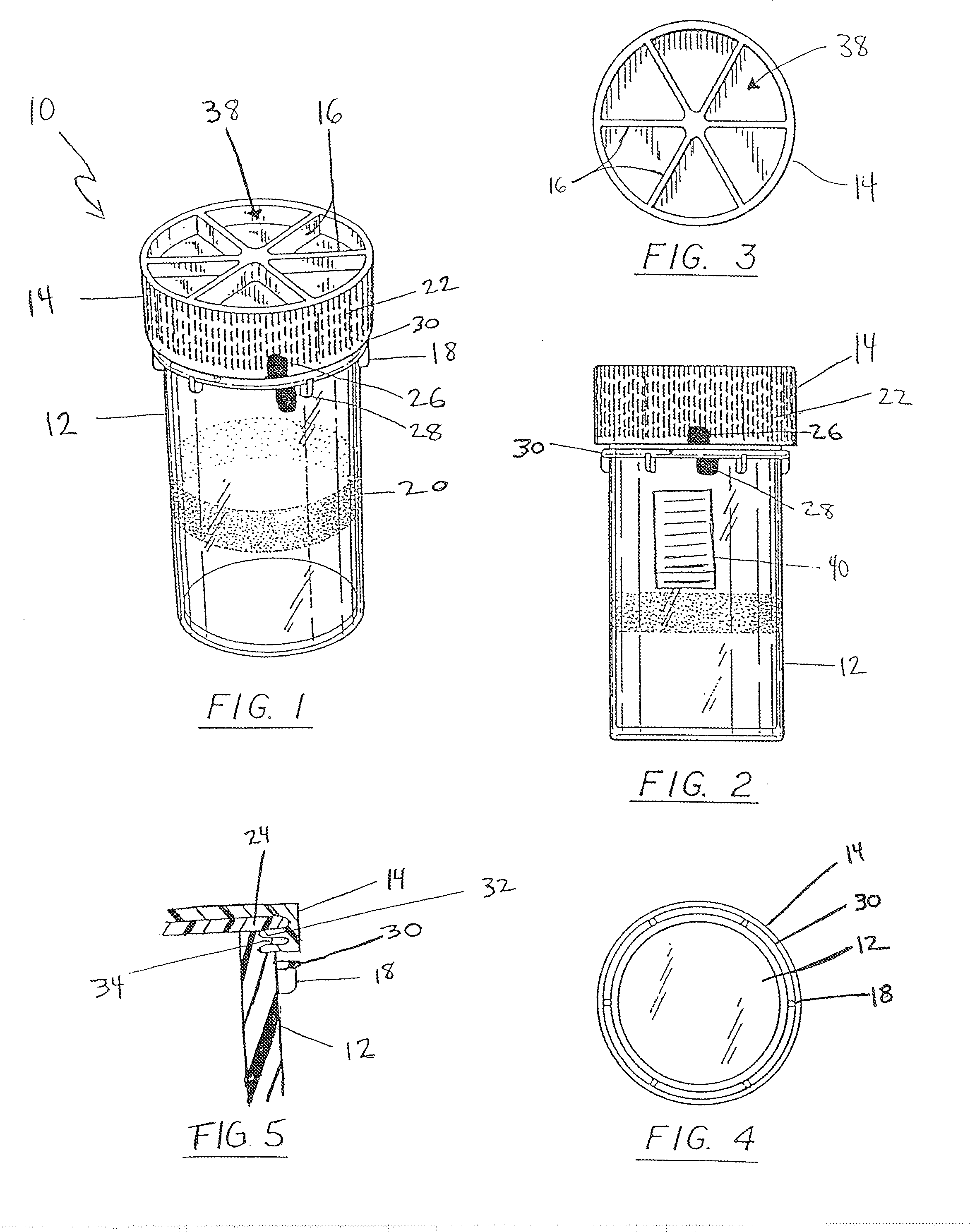 Sample vial for use in preparing cytological specimen