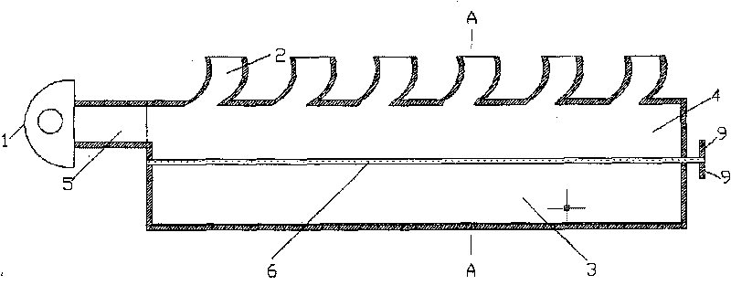 Turbocharging system for adjusting exhausting pipe volume by rotating baffle