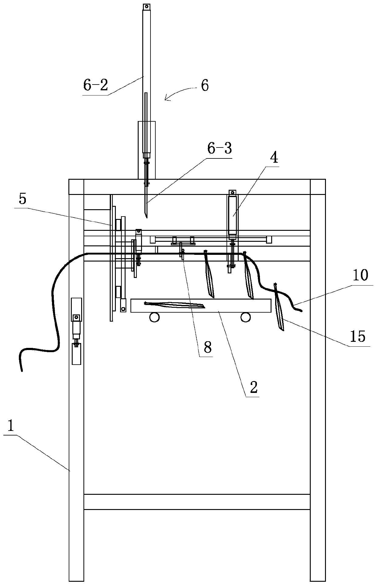 Automatic kelp seedling clamping machine