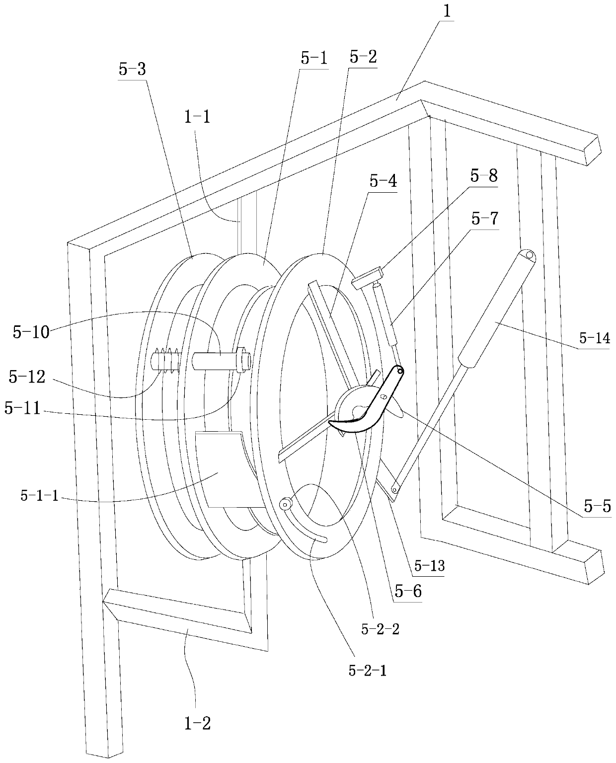 Automatic kelp seedling clamping machine