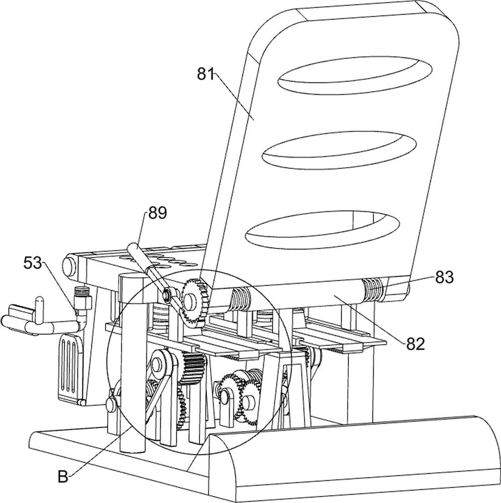 Leg recovery exercise device for orthopedics department