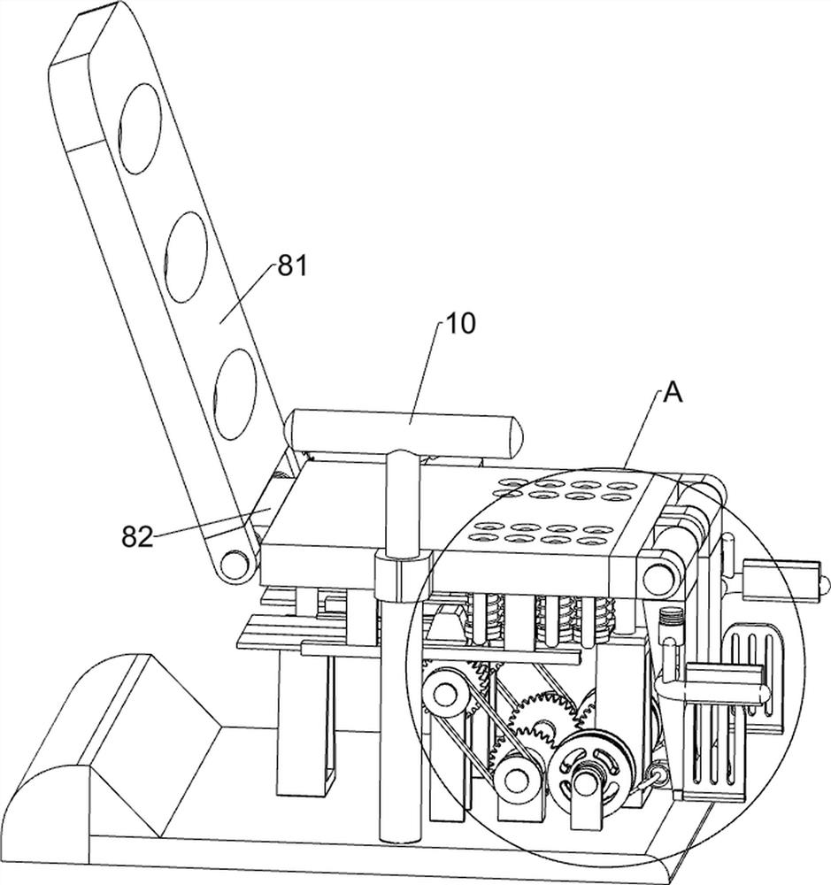 Leg recovery exercise device for orthopedics department