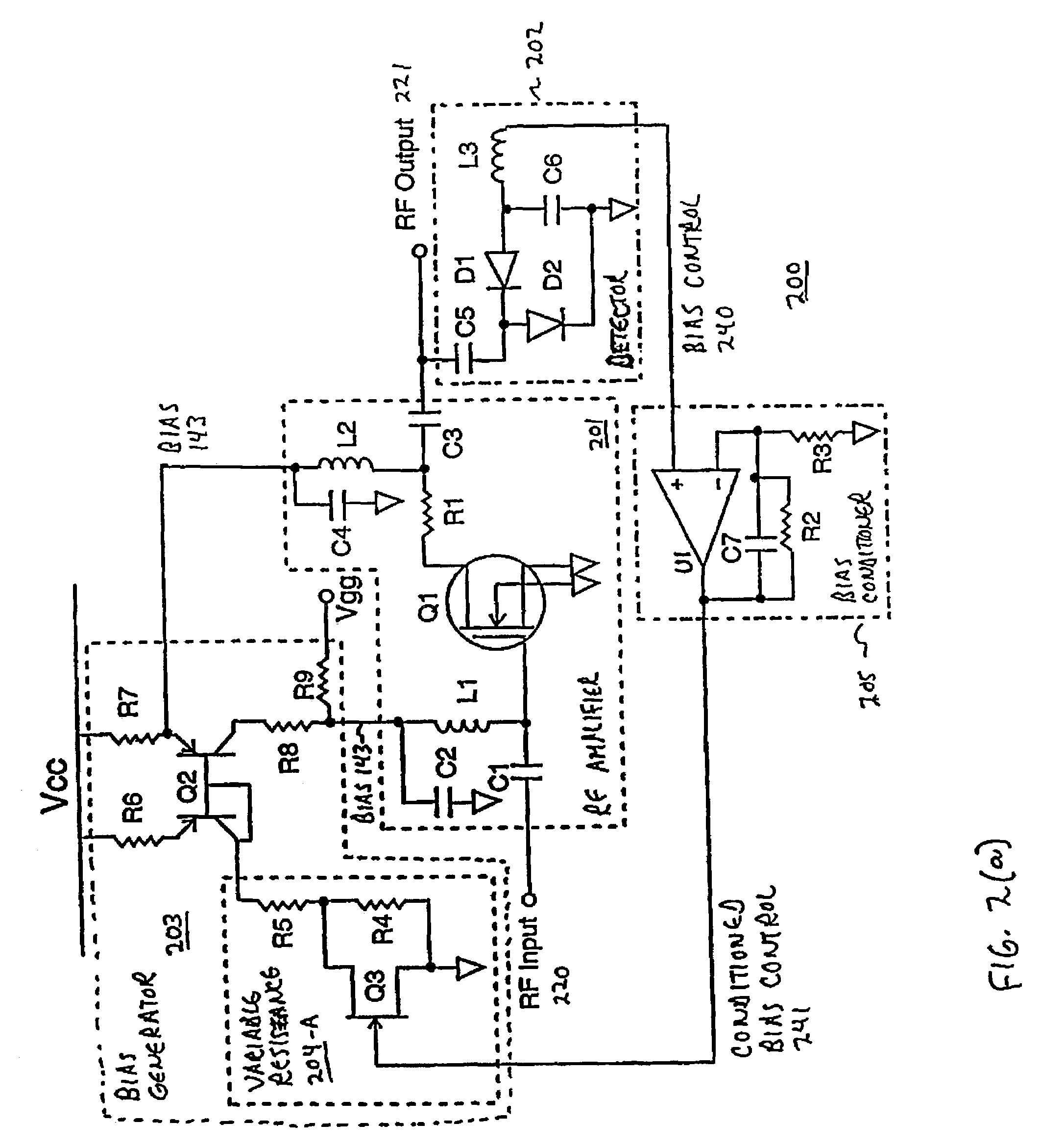 Low power and high linearity receivers with reactively biased front ends