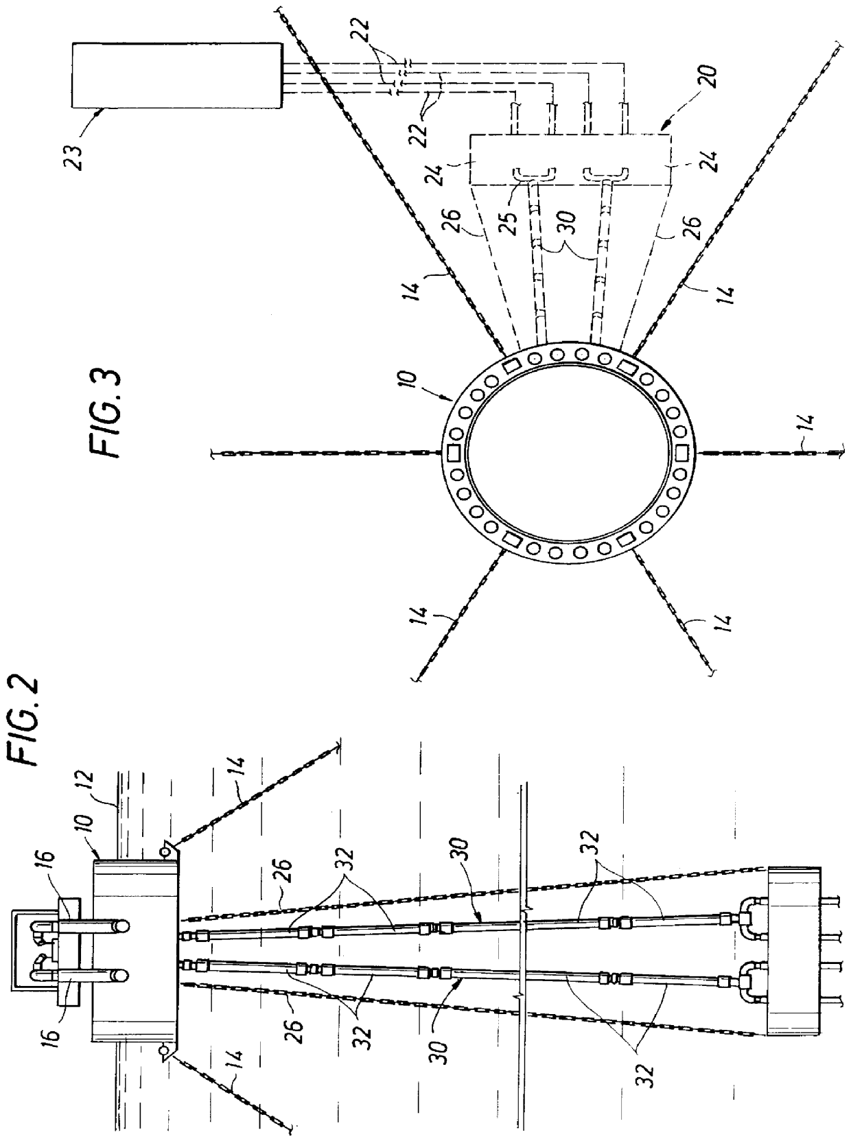 Submerged pipeline manifold for offloading mooring buoy and method of installation