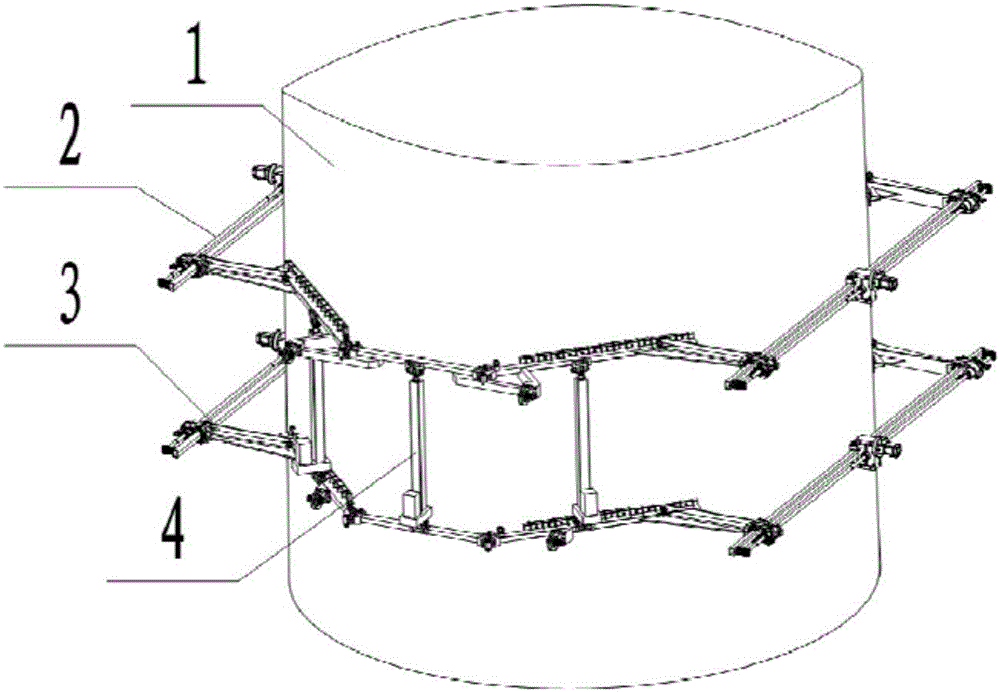 Gait clamped-in type climbing robot