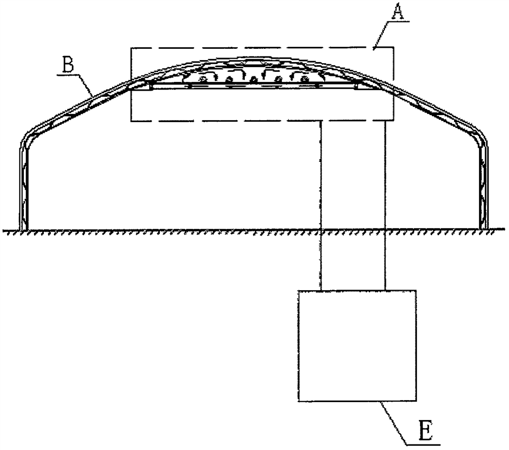 A solar greenhouse power generation system