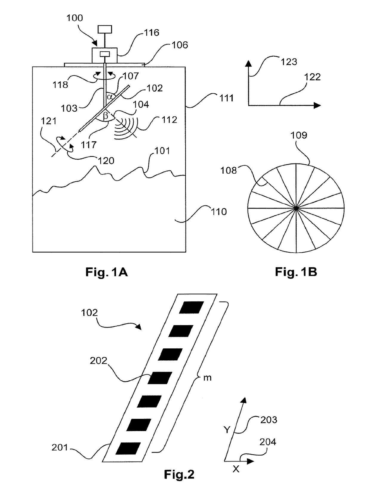 Topology determination of a filling material surface with uniform line scanning