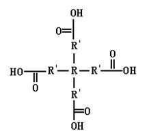 Tetra-branched rare earth complex and preparation method thereof