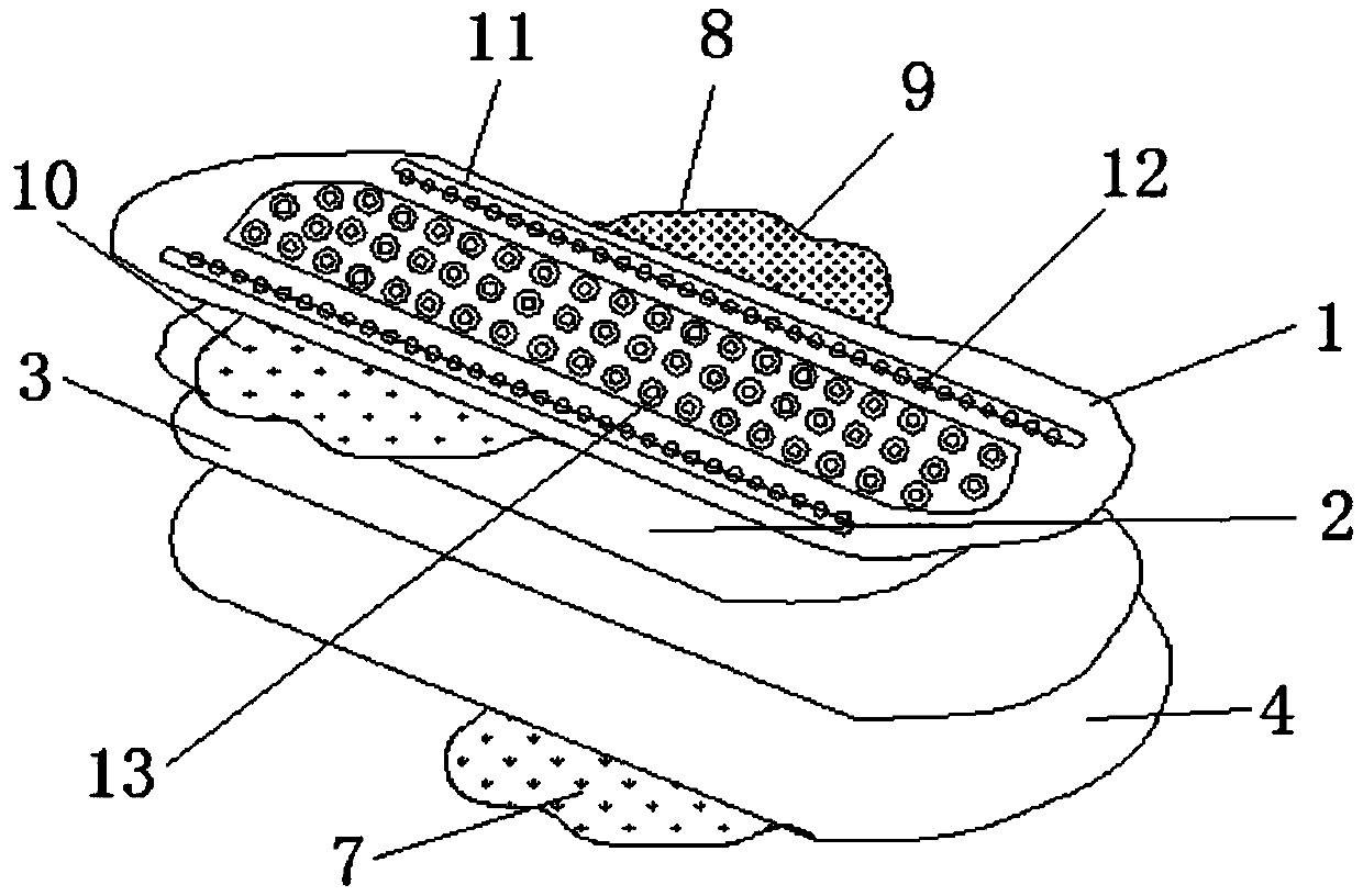 Panty liner with sterilization effect