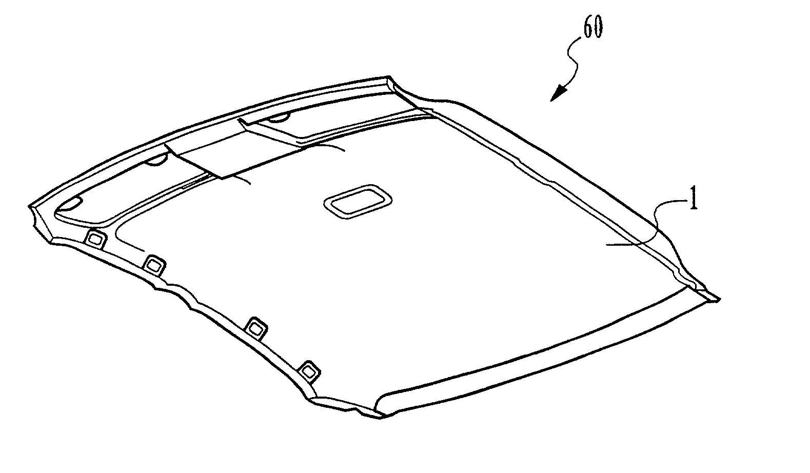 Formed lining for vehicle and method for manufacturing the same