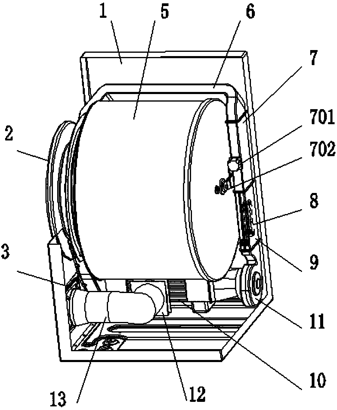 Clothes drying and crease removing method and clothes dryer