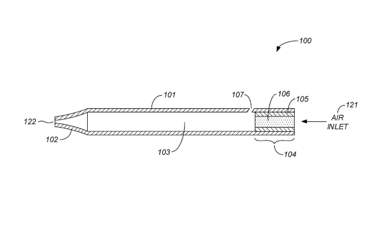 Vaporizer devices with blow discrimination