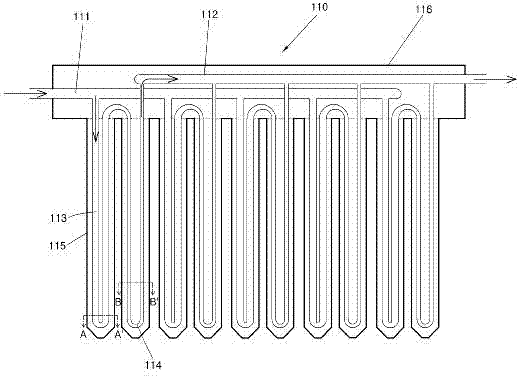 An open type solar heating and hot water supplying device